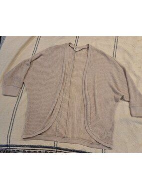 Aeropostale Beige Raglan Sleeve Open Cardigan Size M